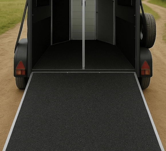 Revêtement de sol en caoutchouc liquide pour vans à chevaux Visuel 2