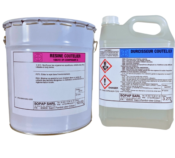 Résine POLYURETHANE Coutelier épaisse Visuel 1 Résine POLYURETHANE Coutelier épaisse Visuel 1
