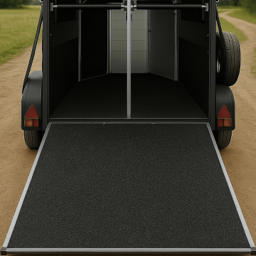 Revêtement de sol en caoutchouc liquide pour vans à chevaux